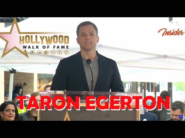 The Hollywood Insider Video-Taron Egerton-Walk of Fame-Interview