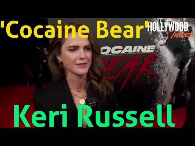 The Hollywood Insider Video-Keri Russell-Cocaine Bear-Interview