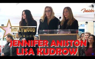Courteney Cox Walk of Fame | Lisa Kudrow and Jennifer Aniston Speeches
