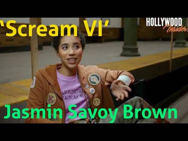 The Hollywood Insider Video-Jasmin Savoy Brown-Scream VI-Interview