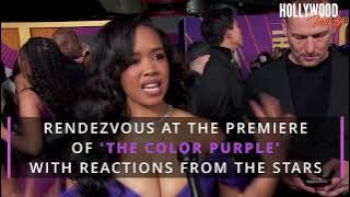 H.E.R. Spills Secrets on ‘The Color Purple’ at Premiere | Taraji P  Henson, Oprah
