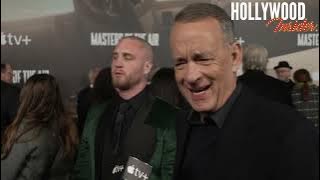 Tom Hanks Spills Secrets on ‘Masters of the Air’ at Premiere Austin Butler, Callum Turner, Tom Hanks